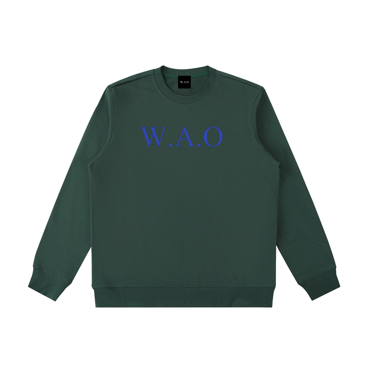 W.A.O - Blue Essential Heavyweight Crewneck  Sweatshirt Set