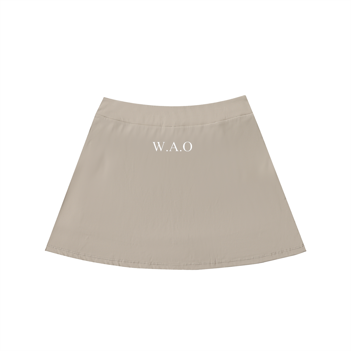 W.A.O - Women's High-Waist Pocketed A-Line Skirt