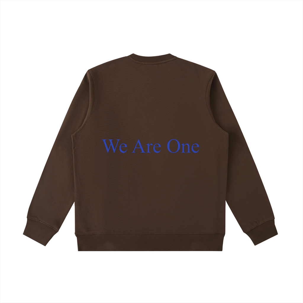 W.A.O - Blue Essential Heavyweight Crewneck  Sweatshirt Set