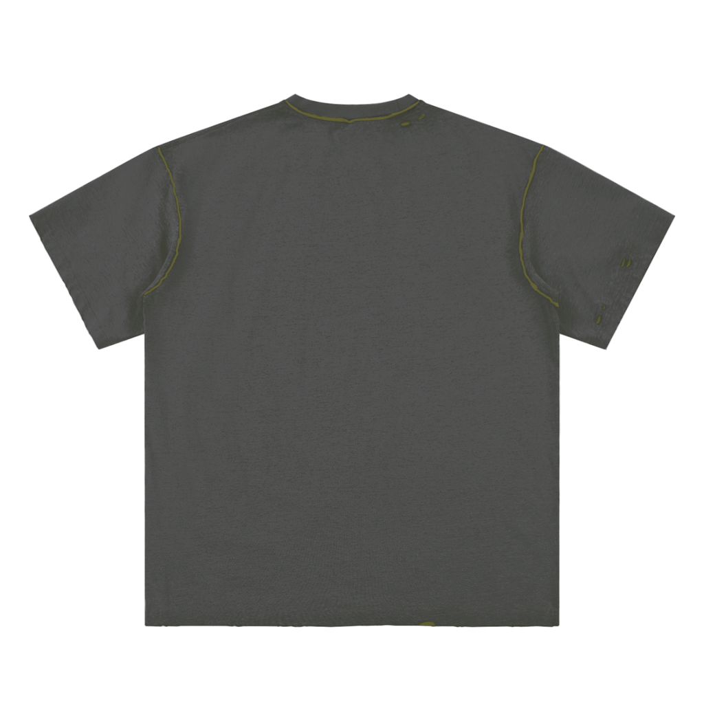 W.A.O - "The Pure Heart" Hand-frayed Reversible T-shirt