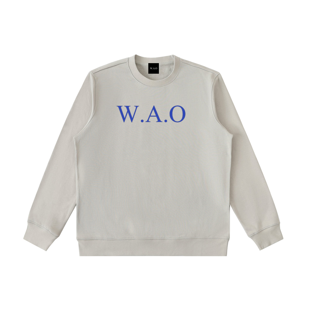 W.A.O - Blue Essential Heavyweight Crewneck  Sweatshirt Set