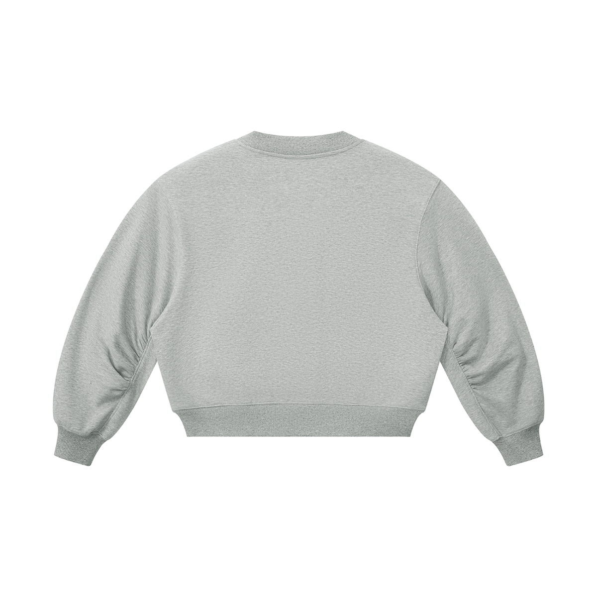 W.A.O - Women’s Crop V-Neck Sweatshirt Set Top