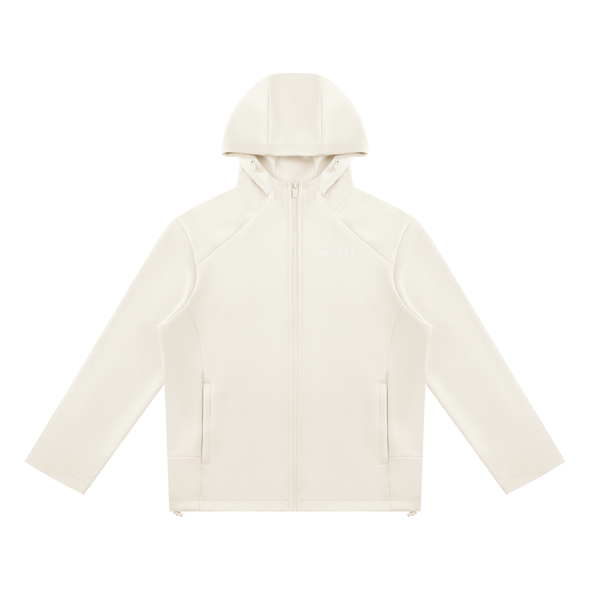 W.A.O - Unisex Paneled Full Zip Hoodie