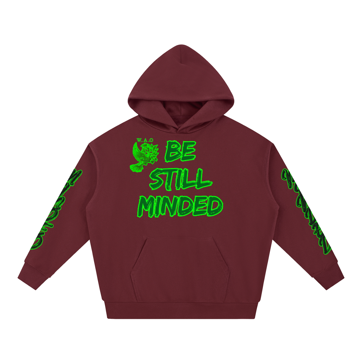 W.A.O - "Be Still Minded" Essential Heavyweight Hoodie
