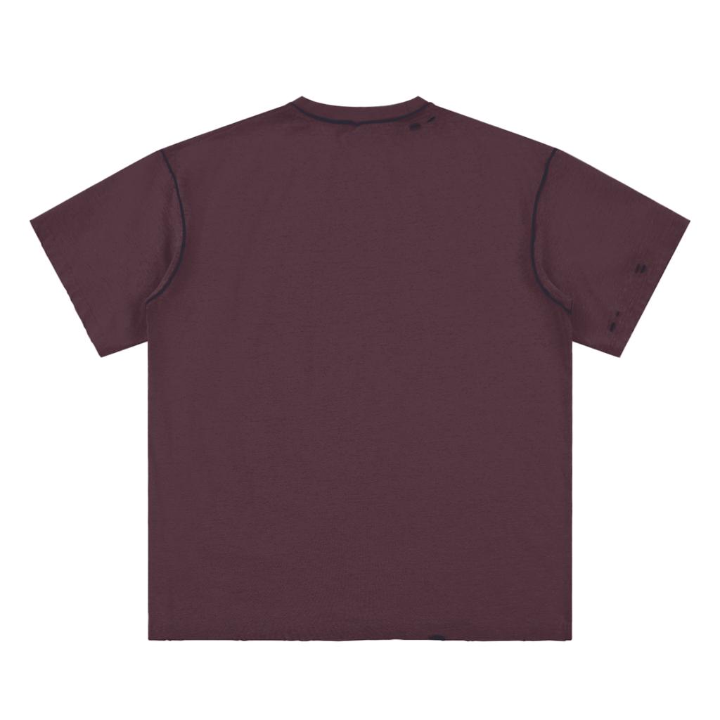 W.A.O - "The Pure Heart" Hand-frayed Reversible T-shirt