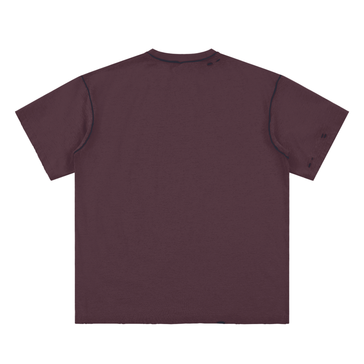 W.A.O - "The Pure Heart" Hand-frayed Reversible T-shirt