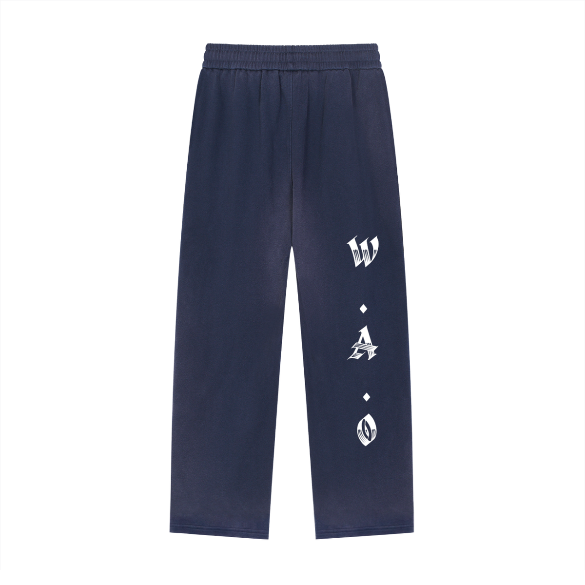 W.A.O - "The Adversary" Sun Fade Raw Edge Straight-Leg Sweatpants