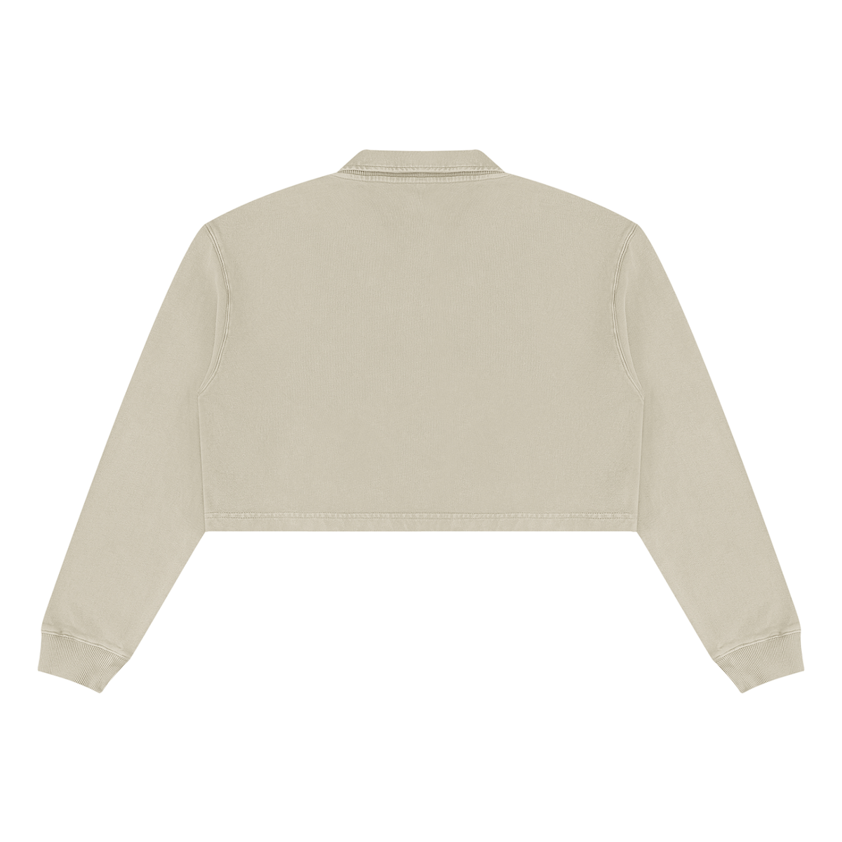 W.A.O - Women’s Vintage Wash Crop Sweatshirt Set Top