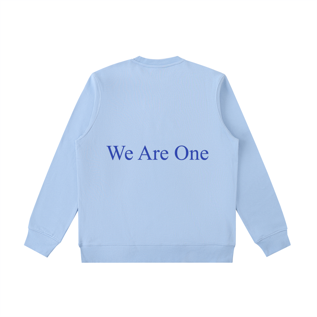 W.A.O - Blue Essential Heavyweight Crewneck  Sweatshirt Set