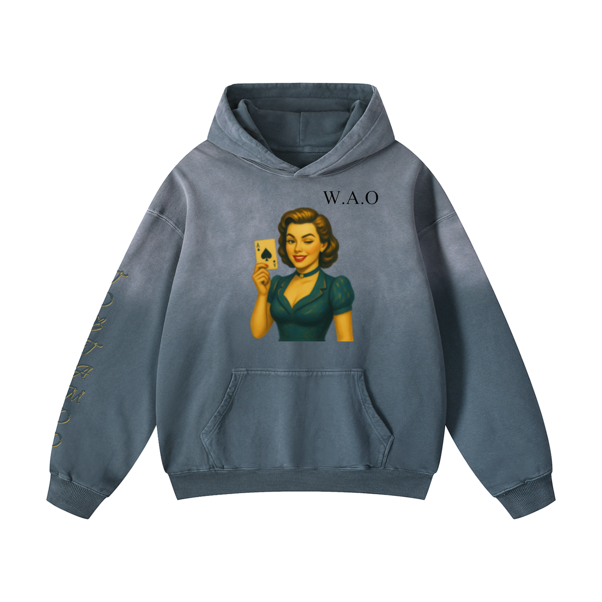 W.A.O - "Jack Of All Trades" Heavyweight Sunfade Oversized Hoodie