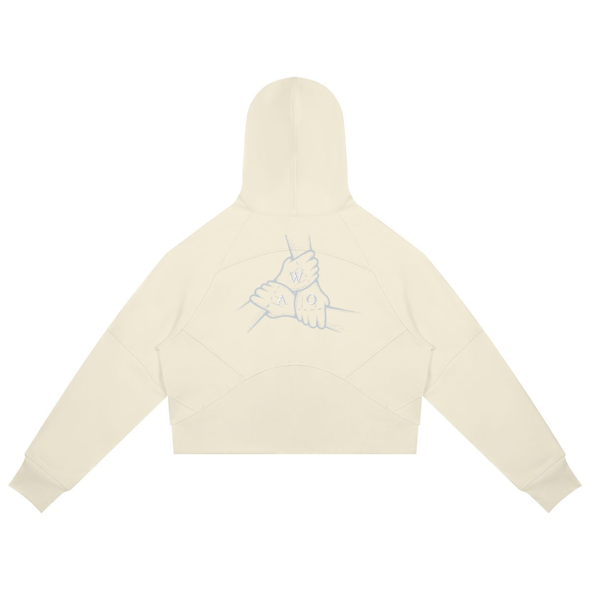 W.A.O - W.A.O's Logo Women's Cropped Zip-Through Hoodie Set Top