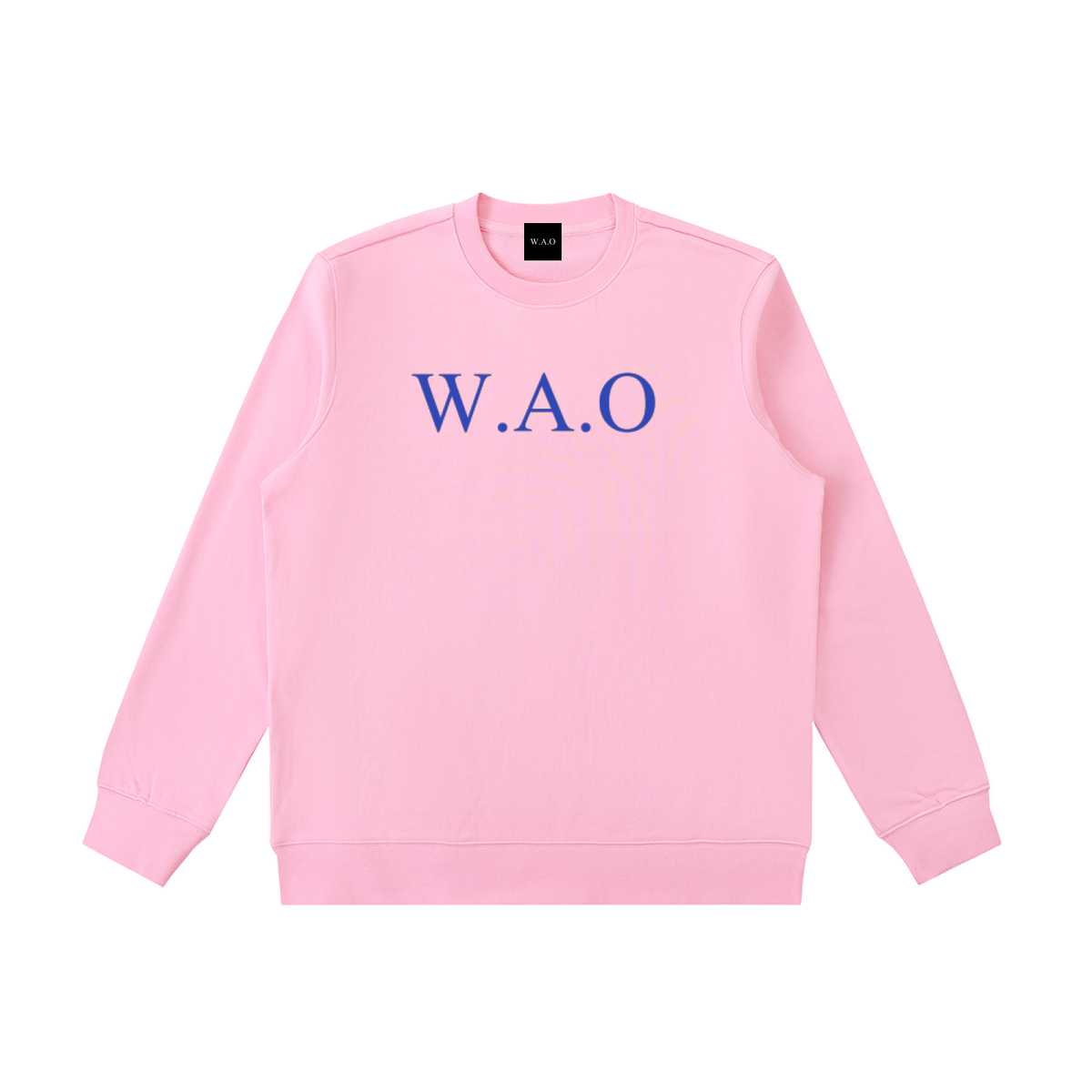 W.A.O - Blue Essential Heavyweight Crewneck  Sweatshirt Set