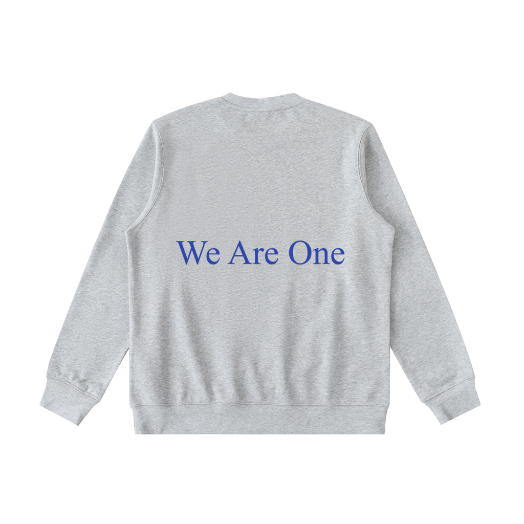 W.A.O - Blue Essential Heavyweight Crewneck  Sweatshirt Set