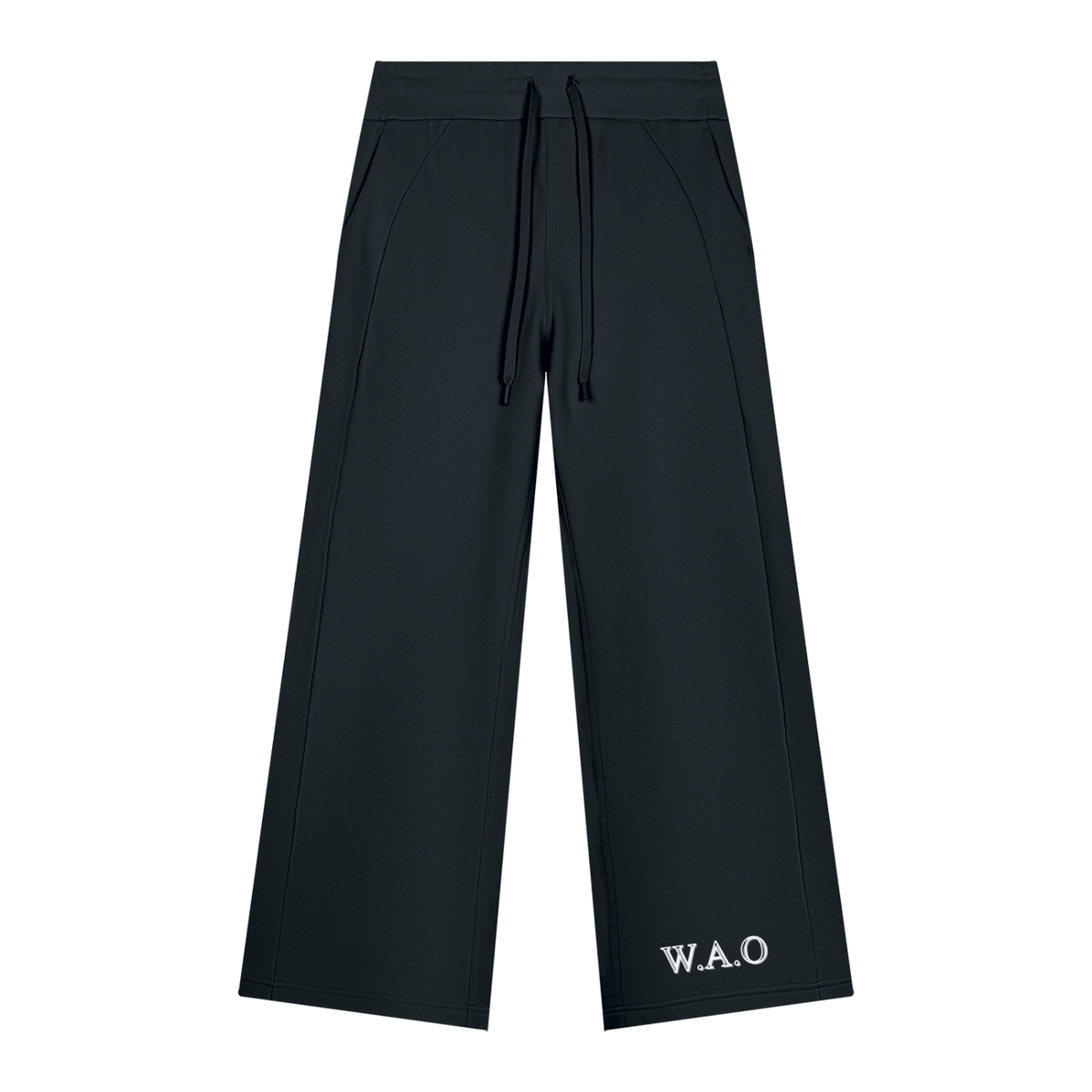 W.A.O - W.A.O's Logo Women's Wide Leg Fleece Sweatpants Set Bottoms
