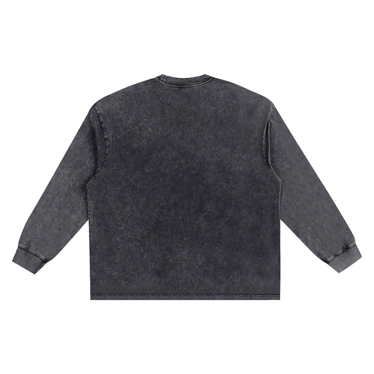 W.A.O - Snow Washed Frayed Edge Longsleeve T-Shirt