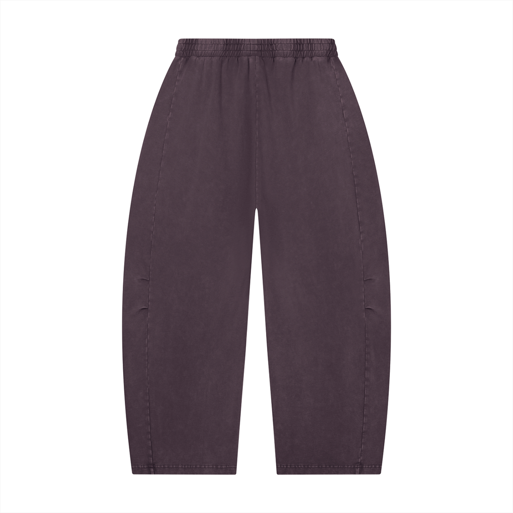 W.A.O - K.O.K Unisex Mineral Wash Barrel Leg Pants