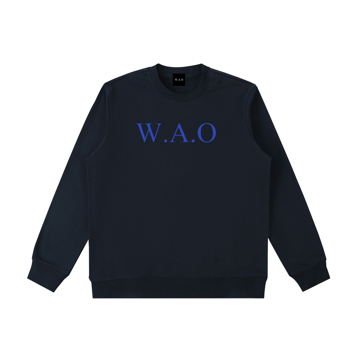 W.A.O - Blue Essential Heavyweight Crewneck  Sweatshirt Set