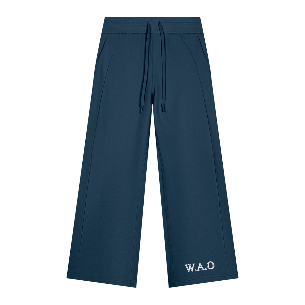 W.A.O - W.A.O's Logo Women's Wide Leg Fleece Sweatpants Set Bottoms