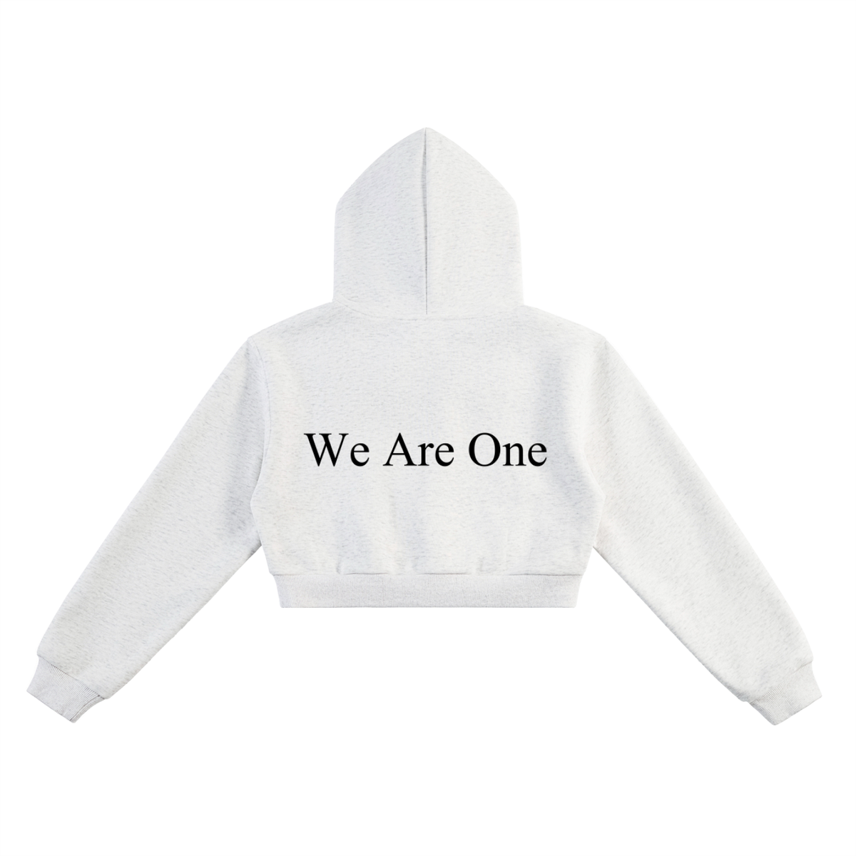 W.A.O - Women's Essential Cropped Hoodie Set Top