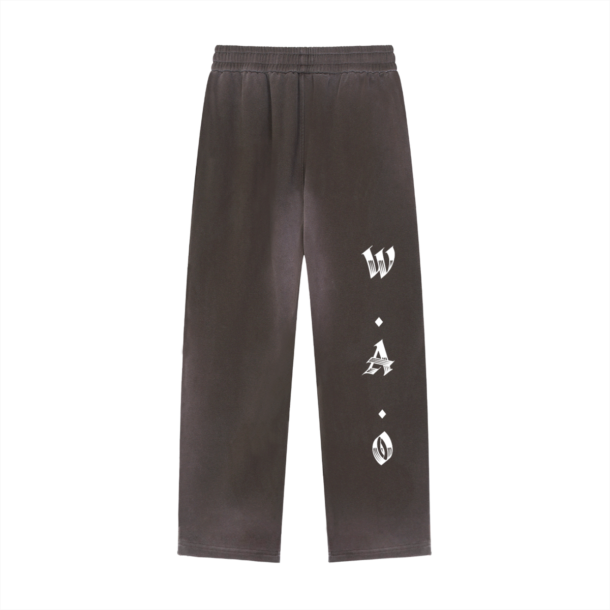 W.A.O - "The Adversary" Sun Fade Raw Edge Straight-Leg Sweatpants