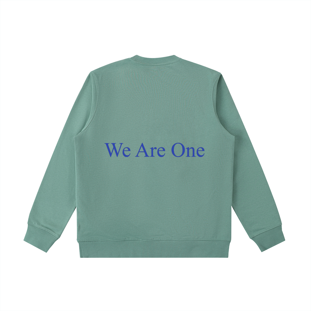 W.A.O - Blue Essential Heavyweight Crewneck  Sweatshirt Set