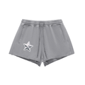 W.A.O - Women's Snow Washed Raw Edge Drawstring Shorts