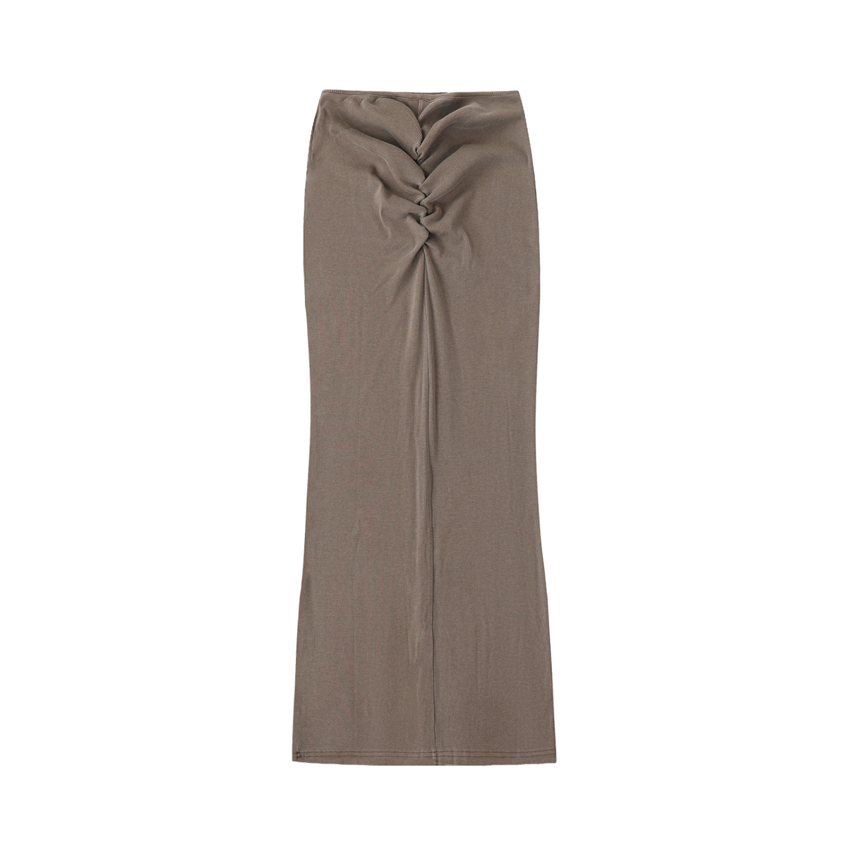 W.A.O - Women's Dyed Washed Drawstring Maxi Skirt