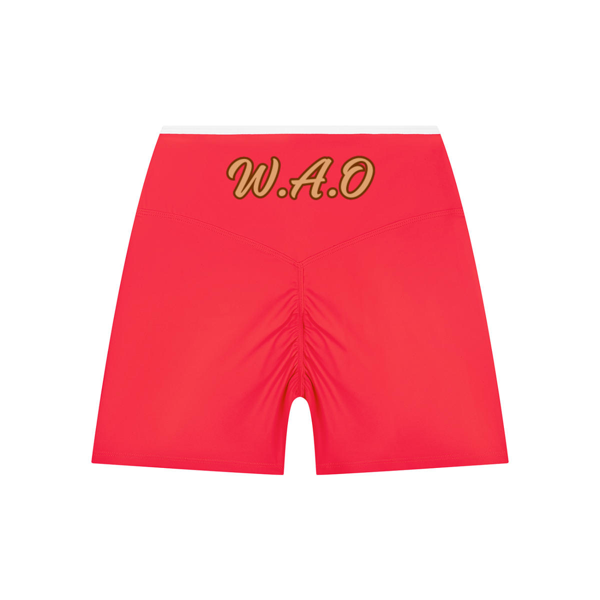 W.A.O - Women’s High Rise Color Block Yoga Shorts