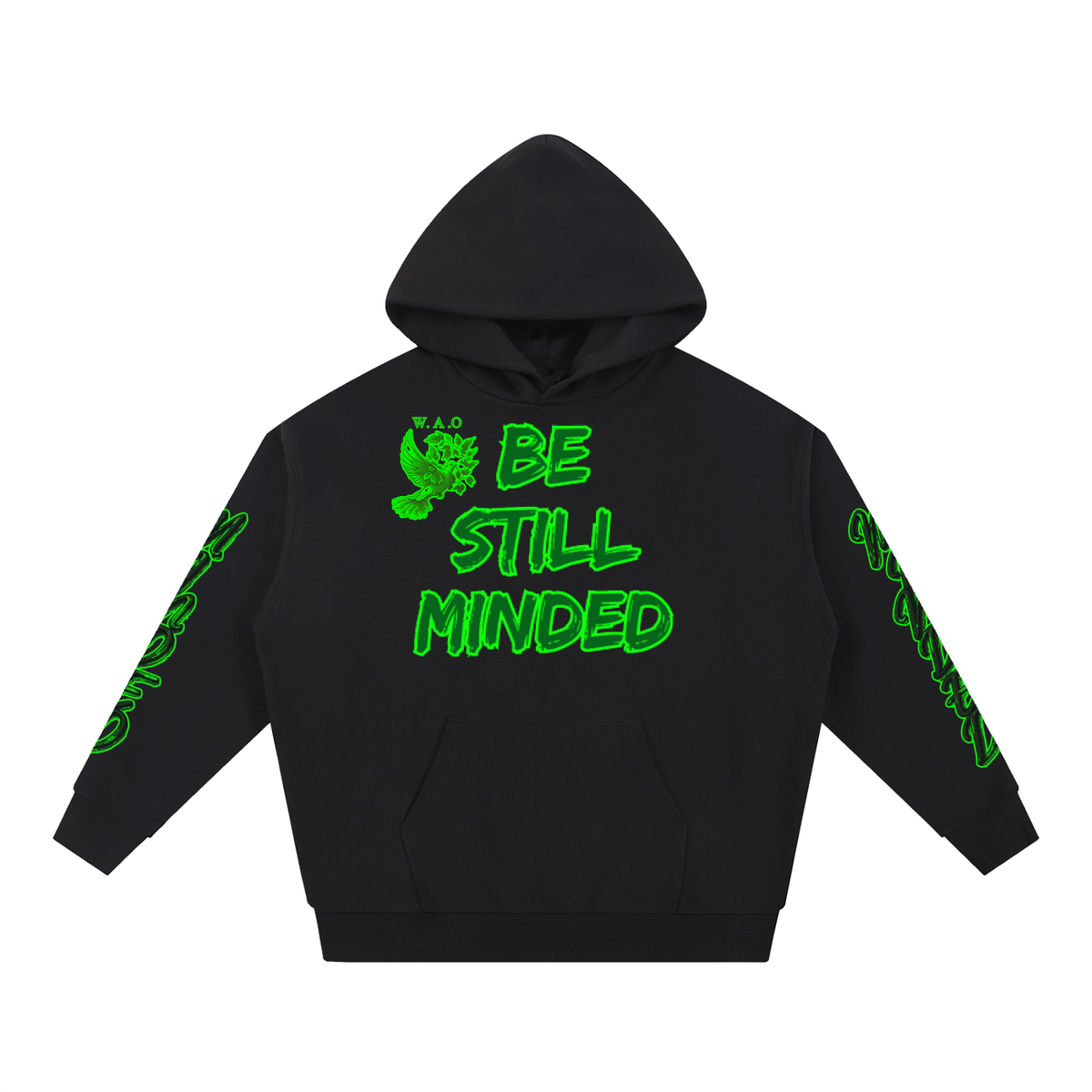 W.A.O - "Be Still Minded" Essential Heavyweight Hoodie