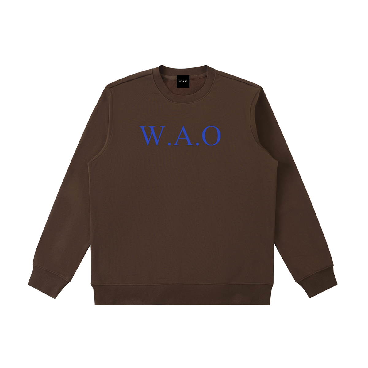 W.A.O - Blue Essential Heavyweight Crewneck  Sweatshirt Set