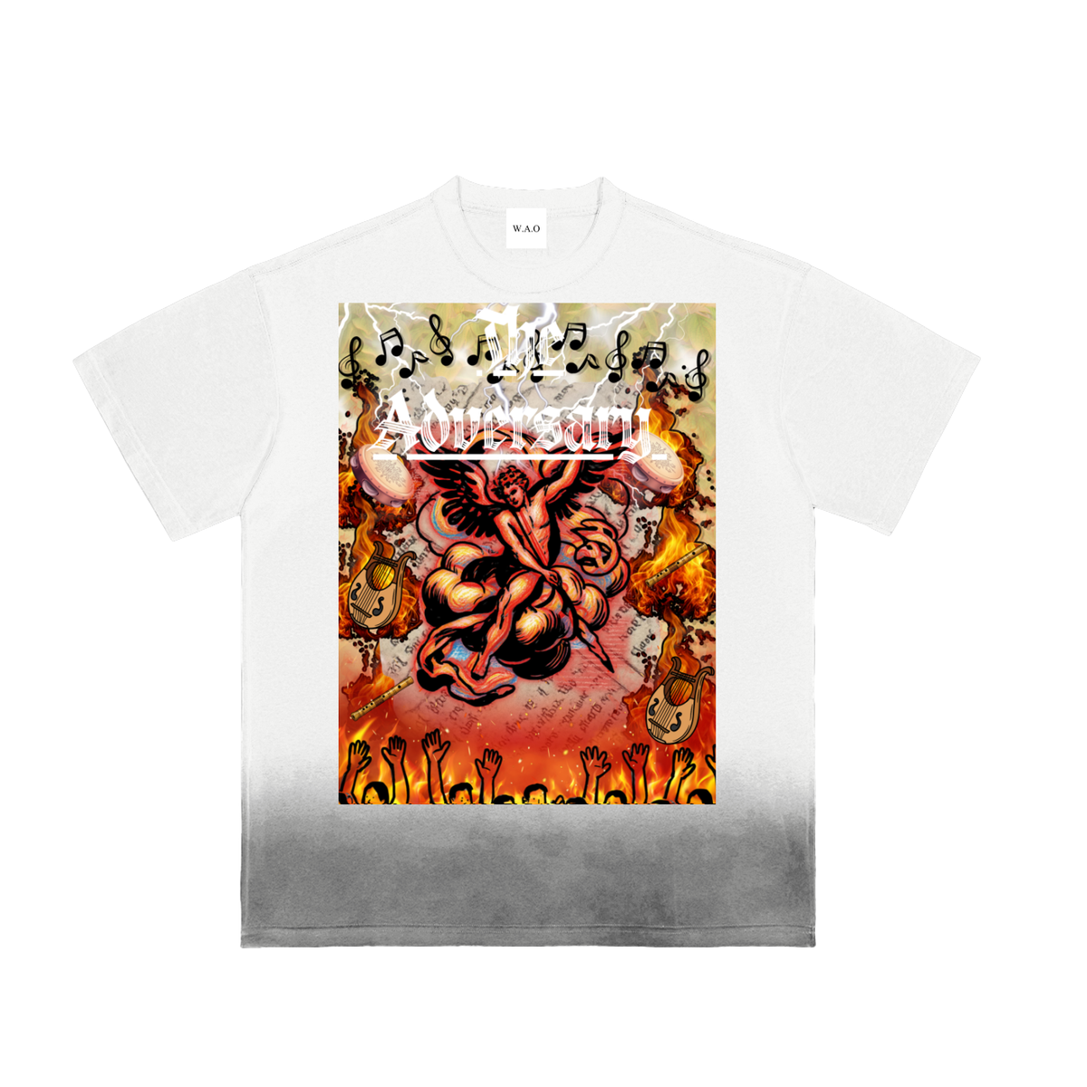 W.A.O - "The Adversary" Sunfade Vintage Washed T-Shirt